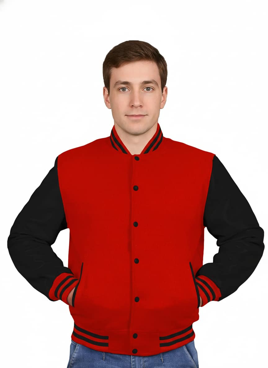 Wool Body Leather Sleeves